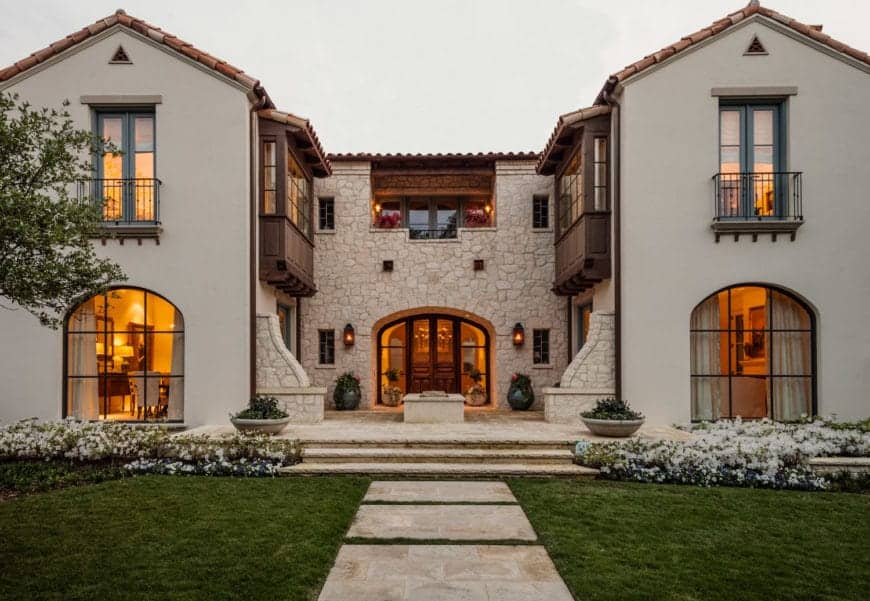 A beautiful mediterranean style home in texas.